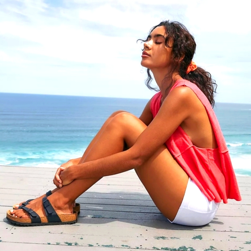 Free People Movement Full Hearts Tank In Hot Hibiscus NWT Size Small